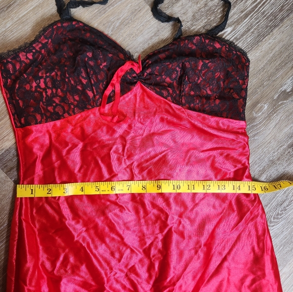 Pretty red vintage Darling night gown - Picture 8 of 12